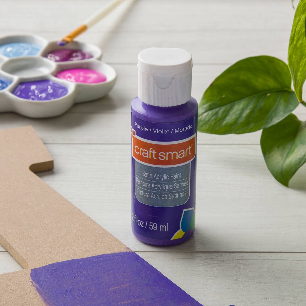 12 Pack: Satin Acrylic Paint by Craft Smart®, 2oz.